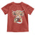 Christmas Cow Toddler T Shirt Highland Cow Lights Santa Hats Farm Xmas