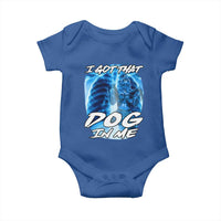 I Got That Dog In Me Wolf Alpha Baby Onesie Xray Werewolf