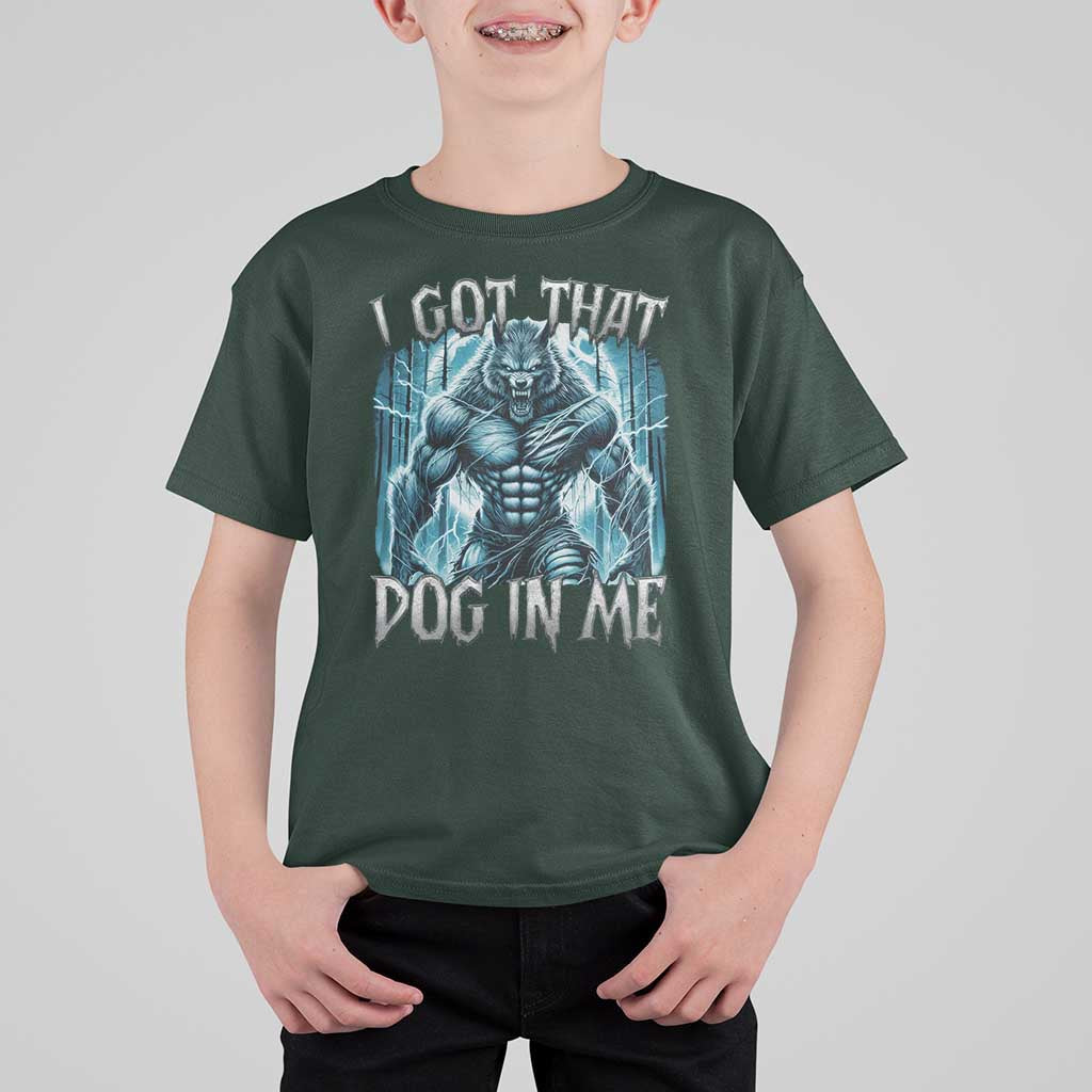 I Got That Dog In Me Wolf Alpha T Shirt For Kid - Wonder Print Shop