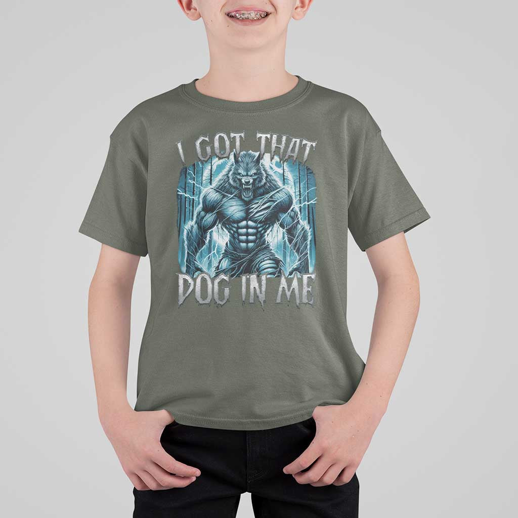 I Got That Dog In Me Wolf Alpha T Shirt For Kid - Wonder Print Shop