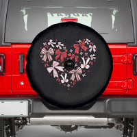 Coquette Valentine's Day Heart Bow Spare Tire Cover