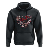 Coquette Valentine's Day Heart Bow Hoodie