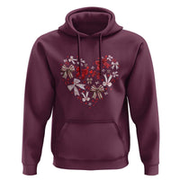 Coquette Valentine's Day Heart Bow Hoodie