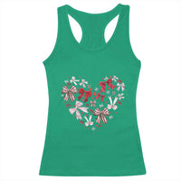 Coquette Valentine's Day Heart Bow Racerback Tank Top