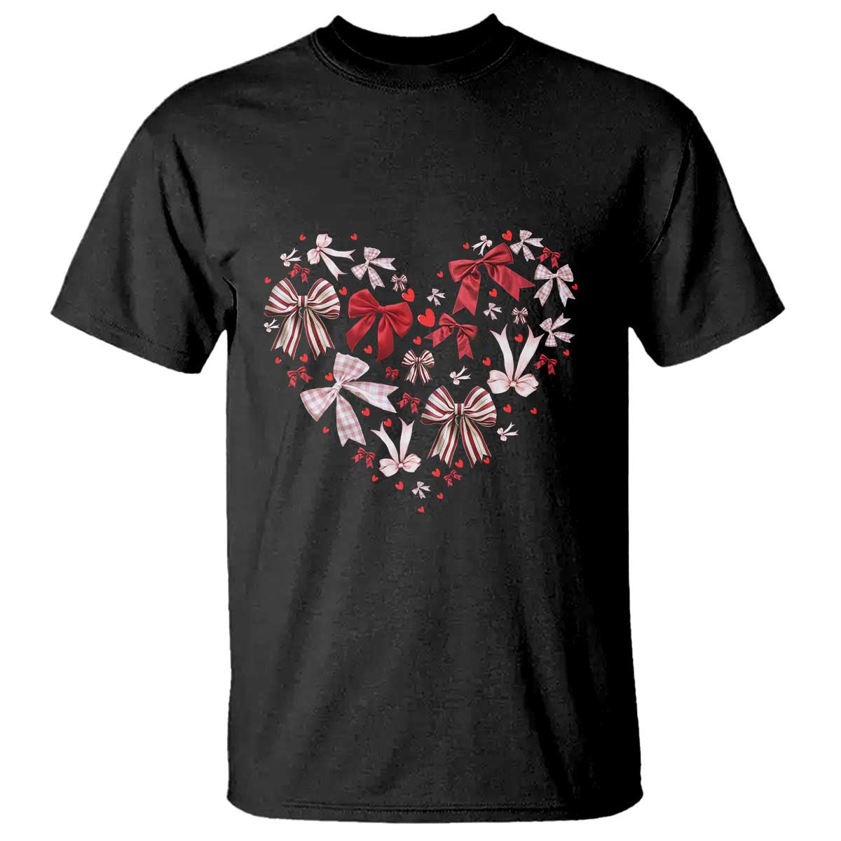 Coquette Valentine's Day Heart Bow T Shirt