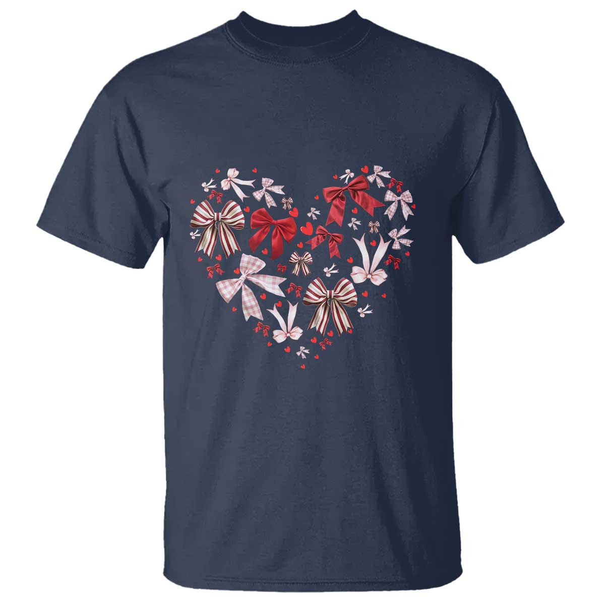 Coquette Valentine's Day Heart Bow T Shirt