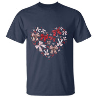 Coquette Valentine's Day Heart Bow T Shirt