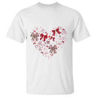 Coquette Valentine's Day Heart Bow T Shirt