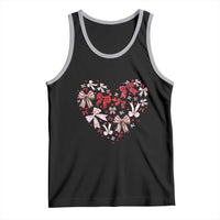 Coquette Valentine's Day Heart Bow Tank Top