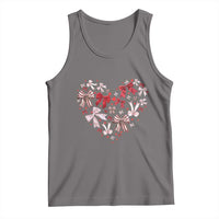 Coquette Valentine's Day Heart Bow Tank Top