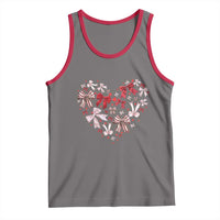 Coquette Valentine's Day Heart Bow Tank Top