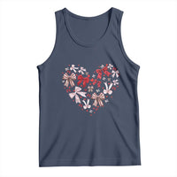 Coquette Valentine's Day Heart Bow Tank Top