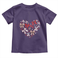 Coquette Valentine's Day Heart Bow Toddler T Shirt