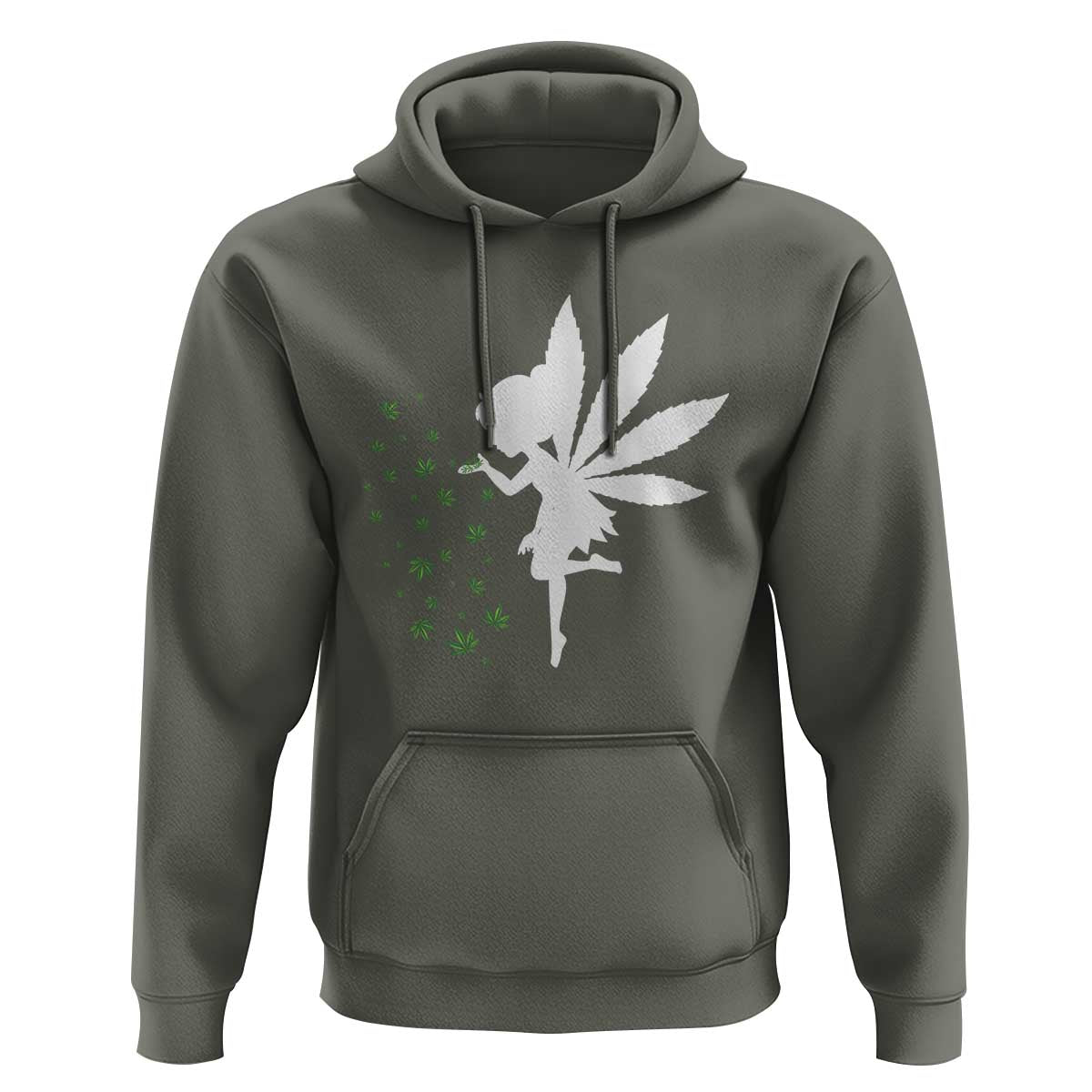 Marijuana Hoodie Weed Fairy Fantasy Leaf Stoner Pot Smoker Cannabis