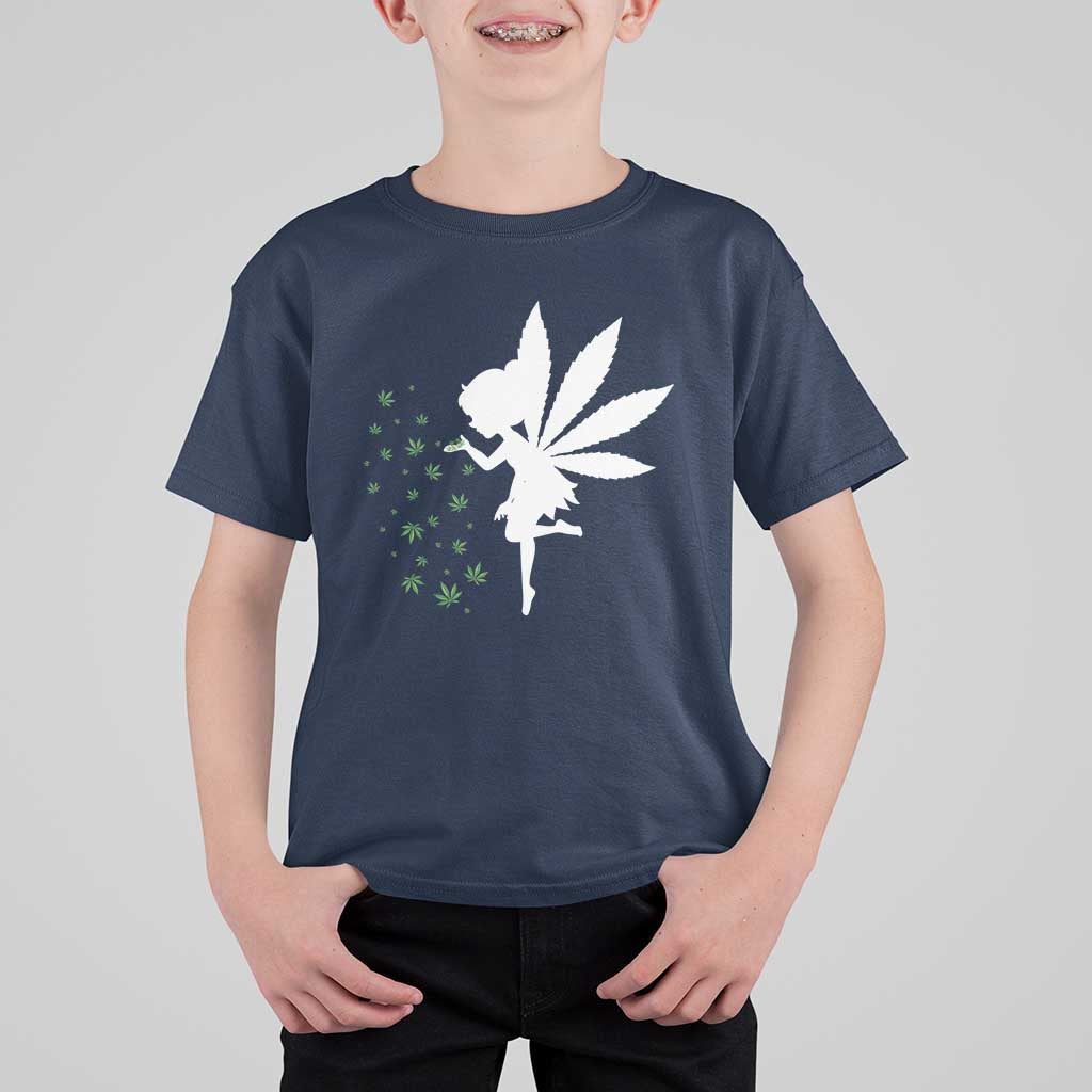 Marijuana T Shirt For Kid Weed Fairy Fantasy Leaf Stoner Pot Smoker Cannabis - Wonder Print Shop