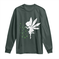 Marijuana Long Sleeve Shirt Weed Fairy Fantasy Leaf Stoner Pot Smoker Cannabis