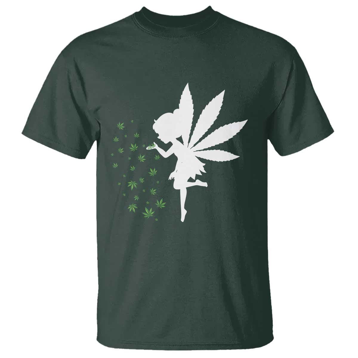Marijuana T Shirt Weed Fairy Fantasy Leaf Stoner Pot Smoker Cannabis - Wonder Print Shop