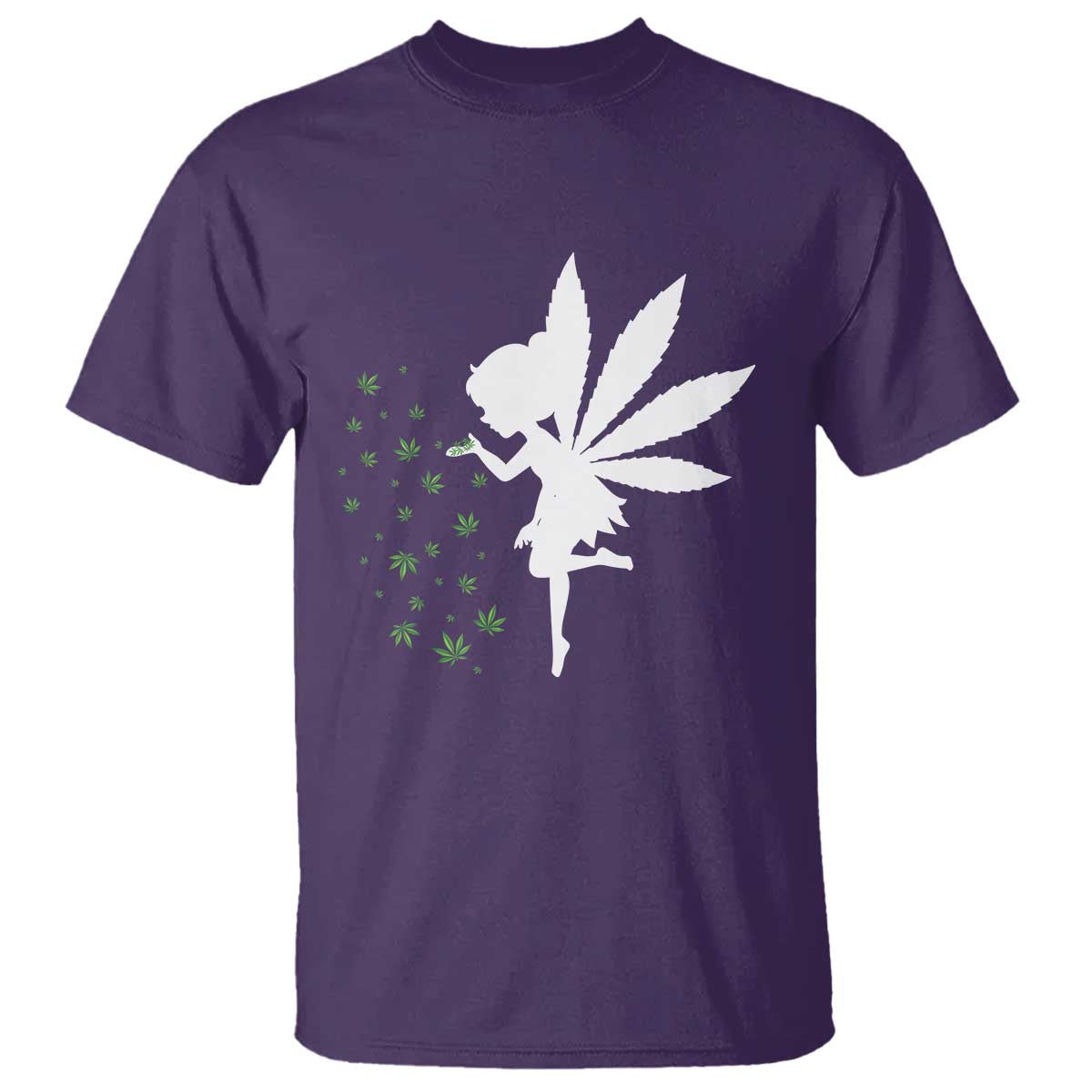 Marijuana T Shirt Weed Fairy Fantasy Leaf Stoner Pot Smoker Cannabis - Wonder Print Shop