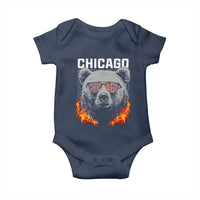 Bears Mascot Baby Onesie Vintage Retro Chicago - Wonder Print Shop
