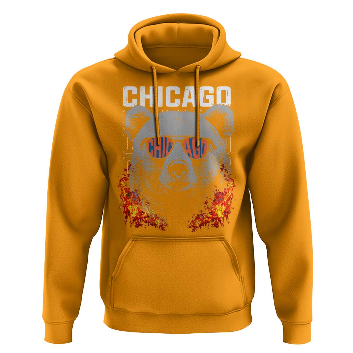 Bears Mascot Hoodie Vintage Retro Chicago - Wonder Print Shop