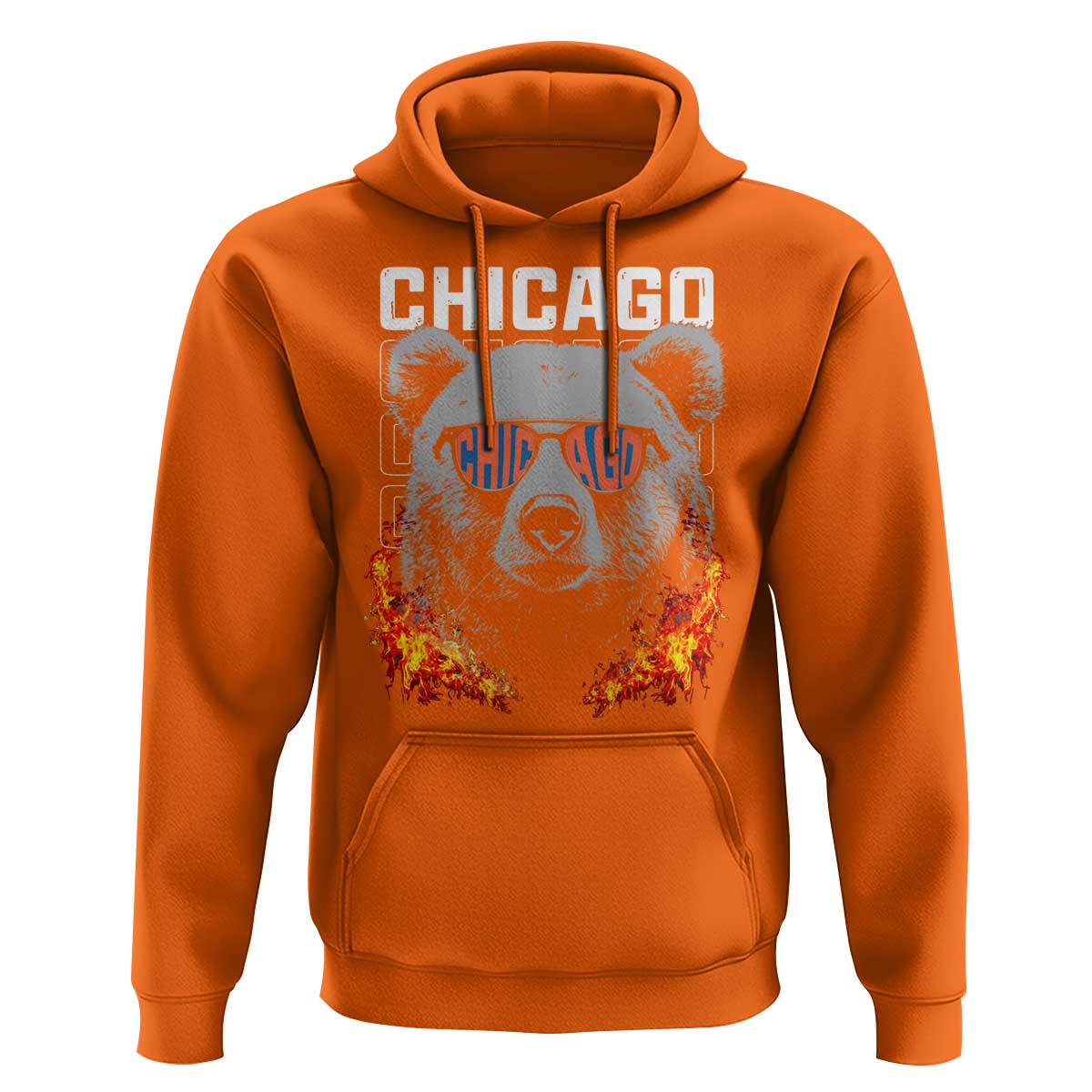 Bears Mascot Hoodie Vintage Retro Chicago - Wonder Print Shop