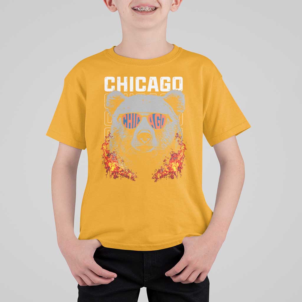 Bears Mascot T Shirt For Kid Vintage Retro Chicago - Wonder Print Shop