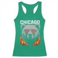 Bears Mascot Racerback Tank Top Vintage Retro Chicago - Wonder Print Shop