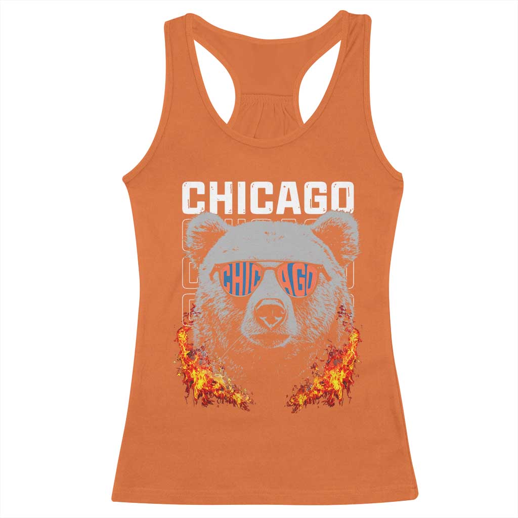 Bears Mascot Racerback Tank Top Vintage Retro Chicago - Wonder Print Shop