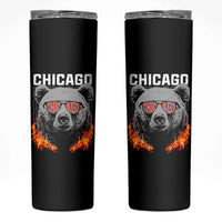 Bears Mascot Skinny Tumbler Vintage Retro Chicago - Wonder Print Shop