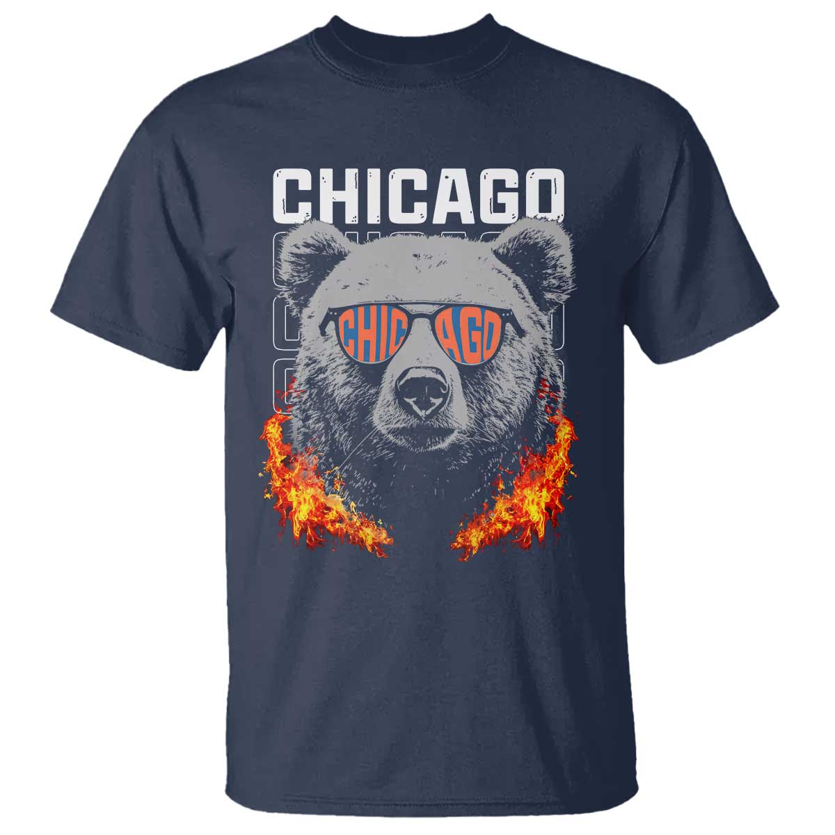 Bears Mascot T Shirt Vintage Retro Chicago - Wonder Print Shop