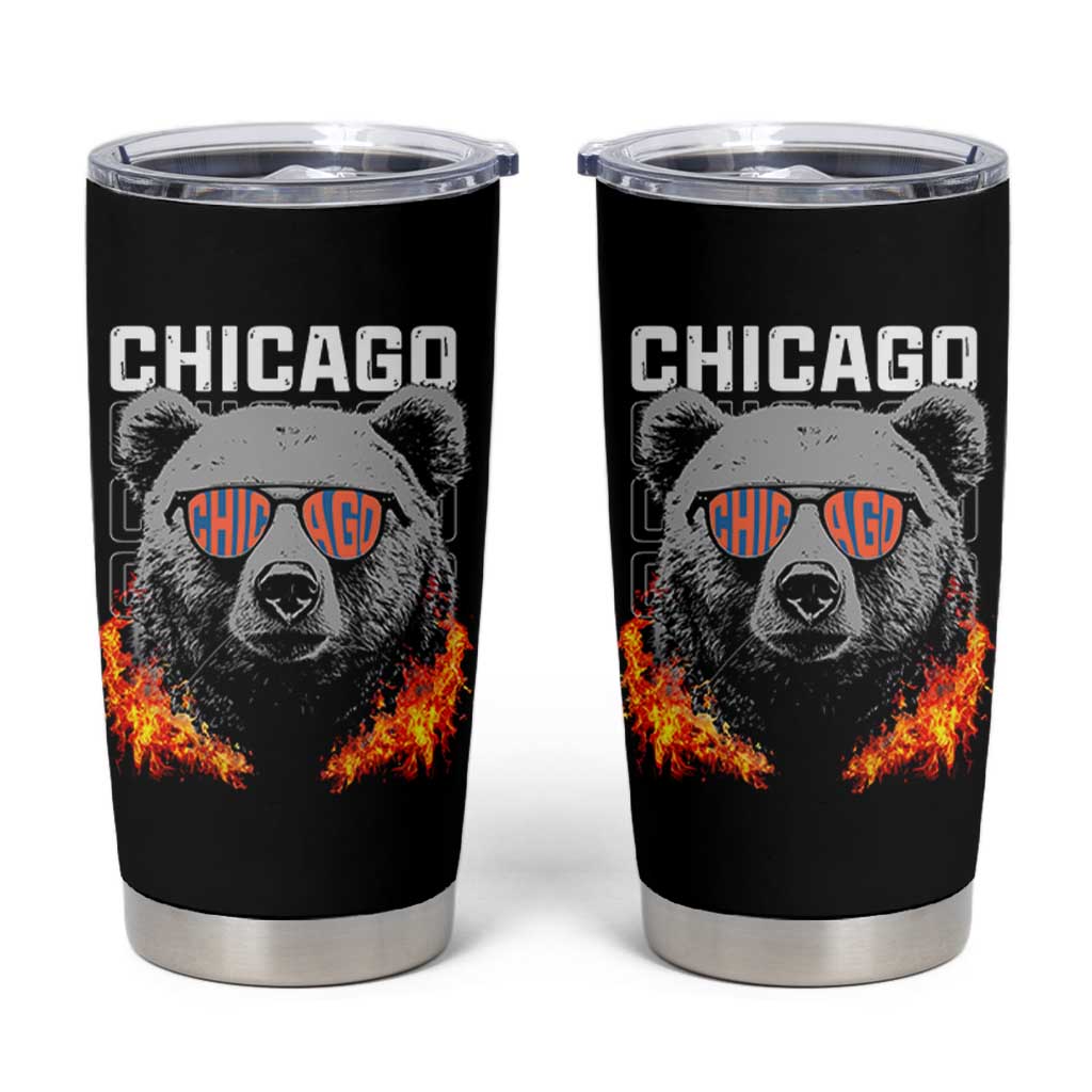 Bears Mascot Tumbler Cup Vintage Retro Chicago - Wonder Print Shop