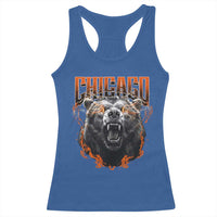 Vintage Chicago Racerback Tank Top Retro Graphic Wild Bear Streetwear Bootleg - Wonder Print Shop