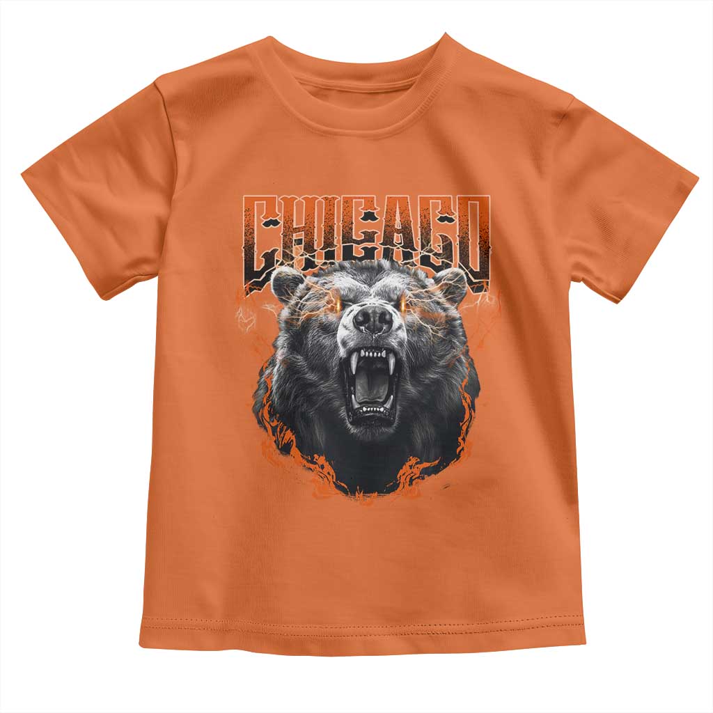 Vintage Chicago Toddler T Shirt Retro Graphic Wild Bear Streetwear Bootleg - Wonder Print Shop