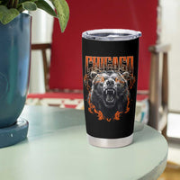 Vintage Chicago Tumbler Cup Retro Graphic Wild Bear Streetwear Bootleg - Wonder Print Shop