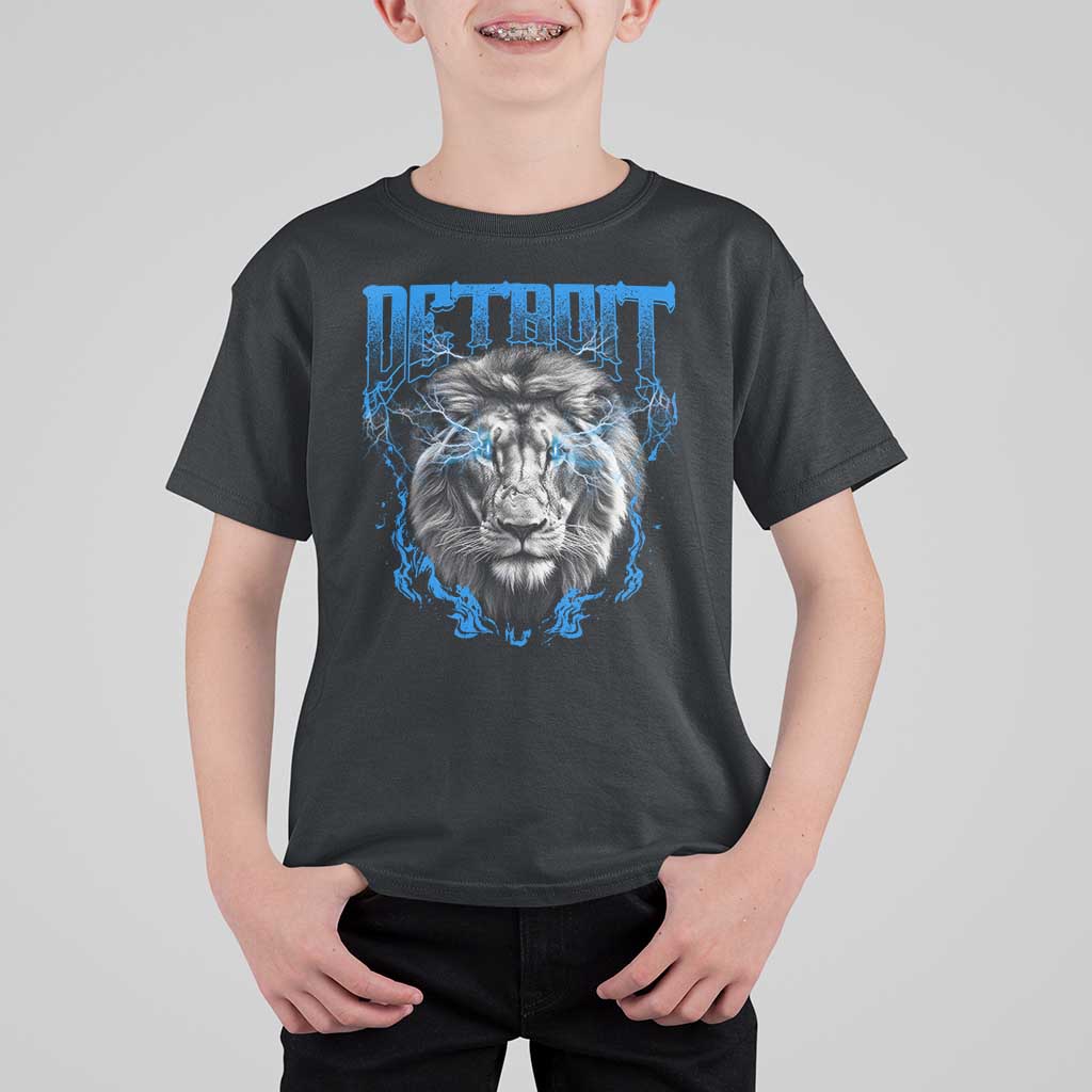 Lion Lovers T Shirt For Kid Detroit Fan Apparel - Wonder Print Shop