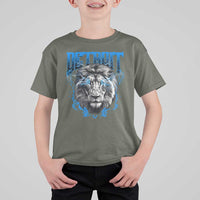 Lion Lovers T Shirt For Kid Detroit Fan Apparel - Wonder Print Shop