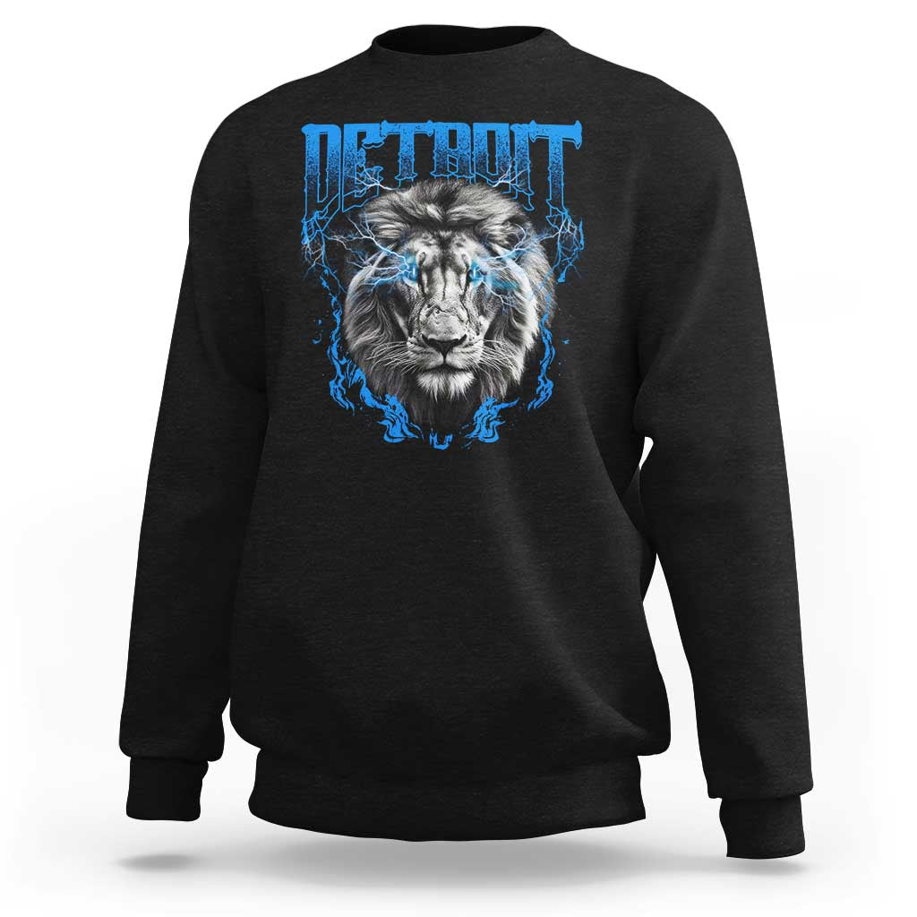 Lion Lovers Sweatshirt Detroit Fan Apparel - Wonder Print Shop