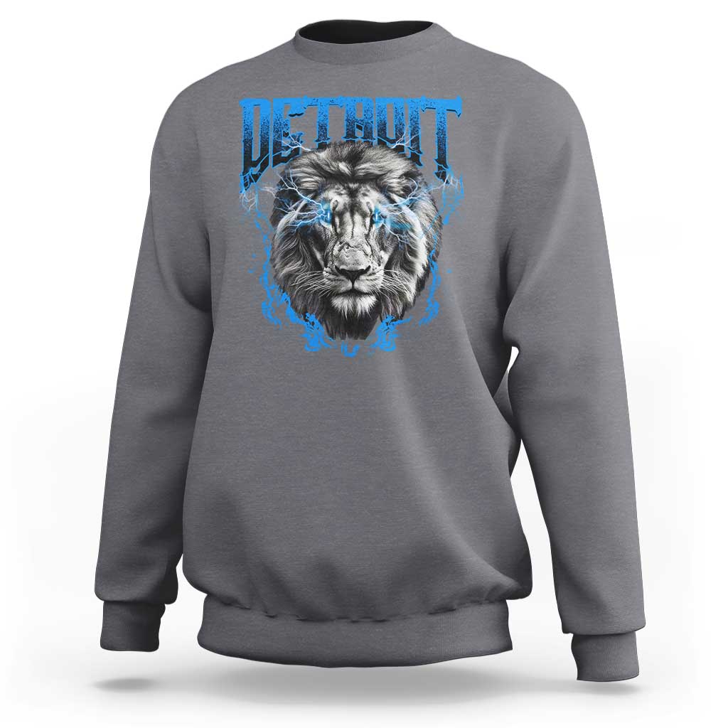 Lion Lovers Sweatshirt Detroit Fan Apparel - Wonder Print Shop