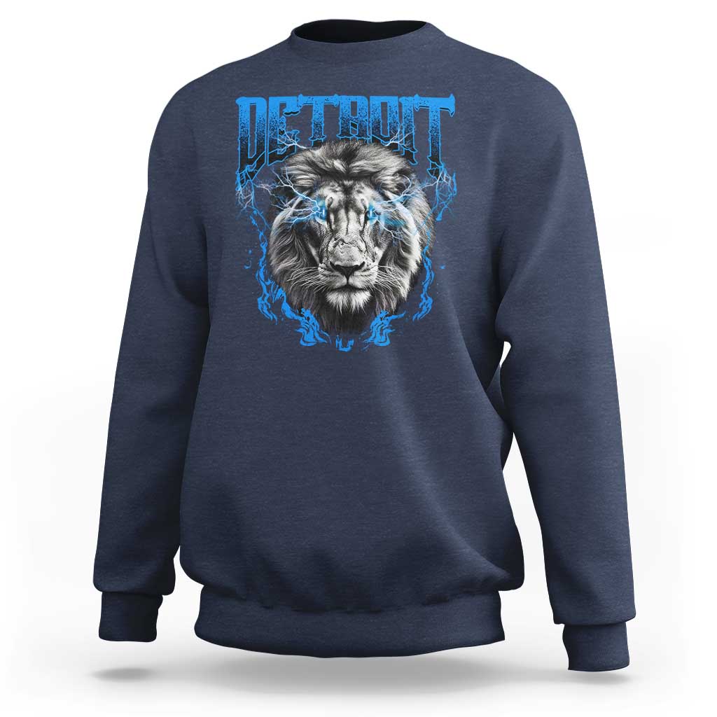 Lion Lovers Sweatshirt Detroit Fan Apparel - Wonder Print Shop