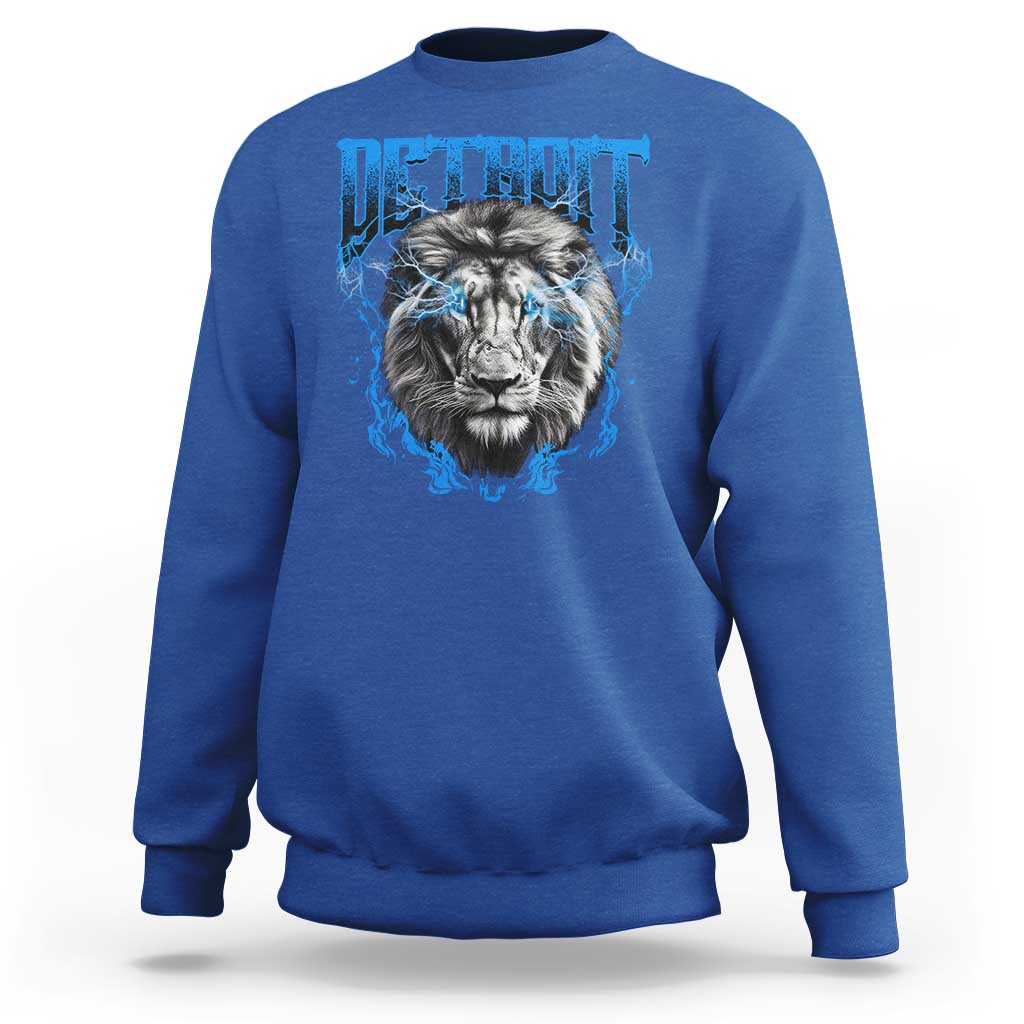 Lion Lovers Sweatshirt Detroit Fan Apparel - Wonder Print Shop