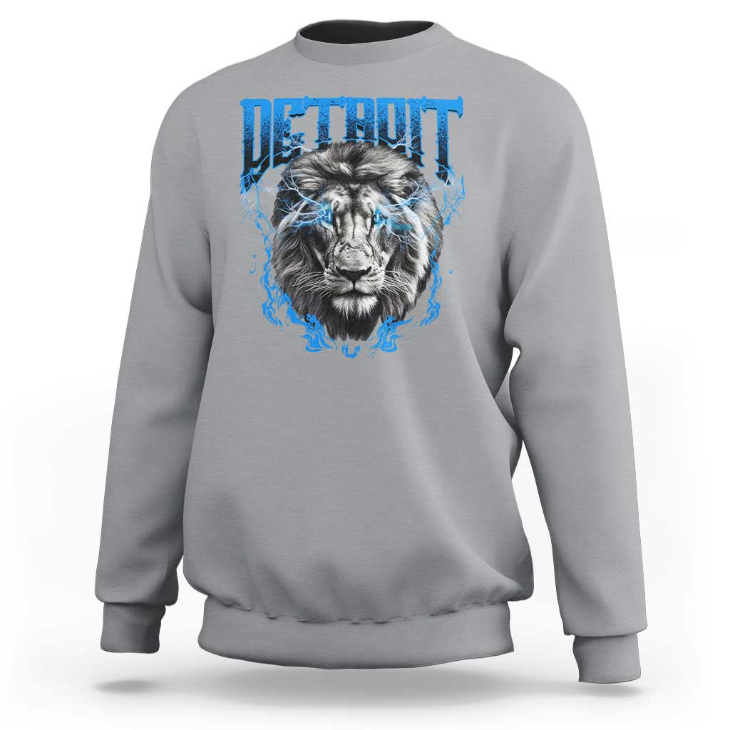 Lion Lovers Sweatshirt Detroit Fan Apparel - Wonder Print Shop
