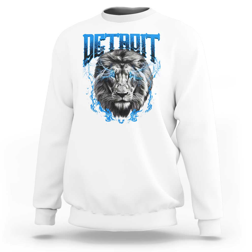 Lion Lovers Sweatshirt Detroit Fan Apparel - Wonder Print Shop