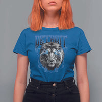 Lion Lovers T Shirt For Women Detroit Fan Apparel - Wonder Print Shop