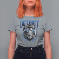 Lion Lovers T Shirt For Women Detroit Fan Apparel - Wonder Print Shop