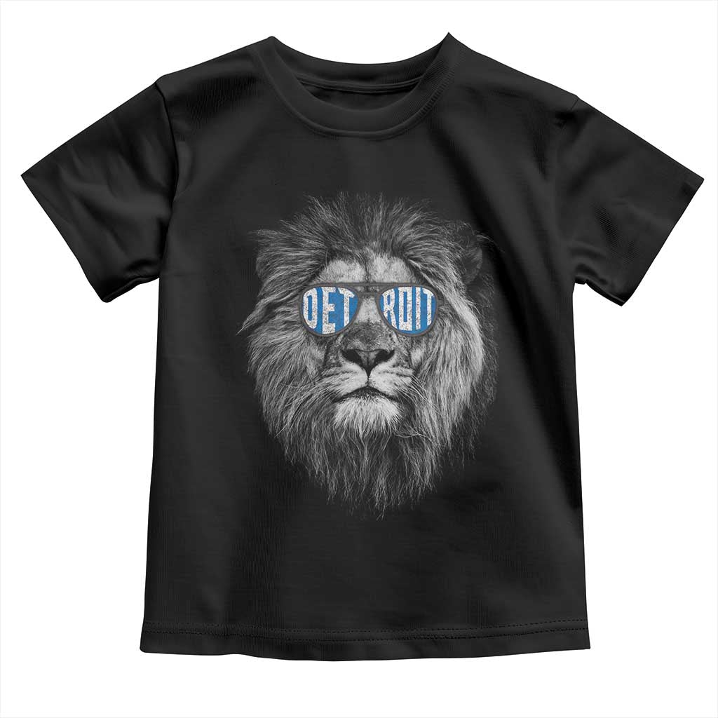 Lion Lovers Toddler T Shirt Wearing Glasses Retro Vintage Style Detroit Fan