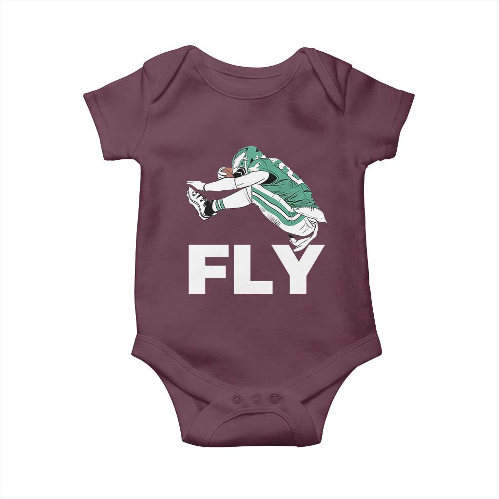 Philly Fan Baby Onesie Barkley Backwards Hurdle - Wonder Print Shop