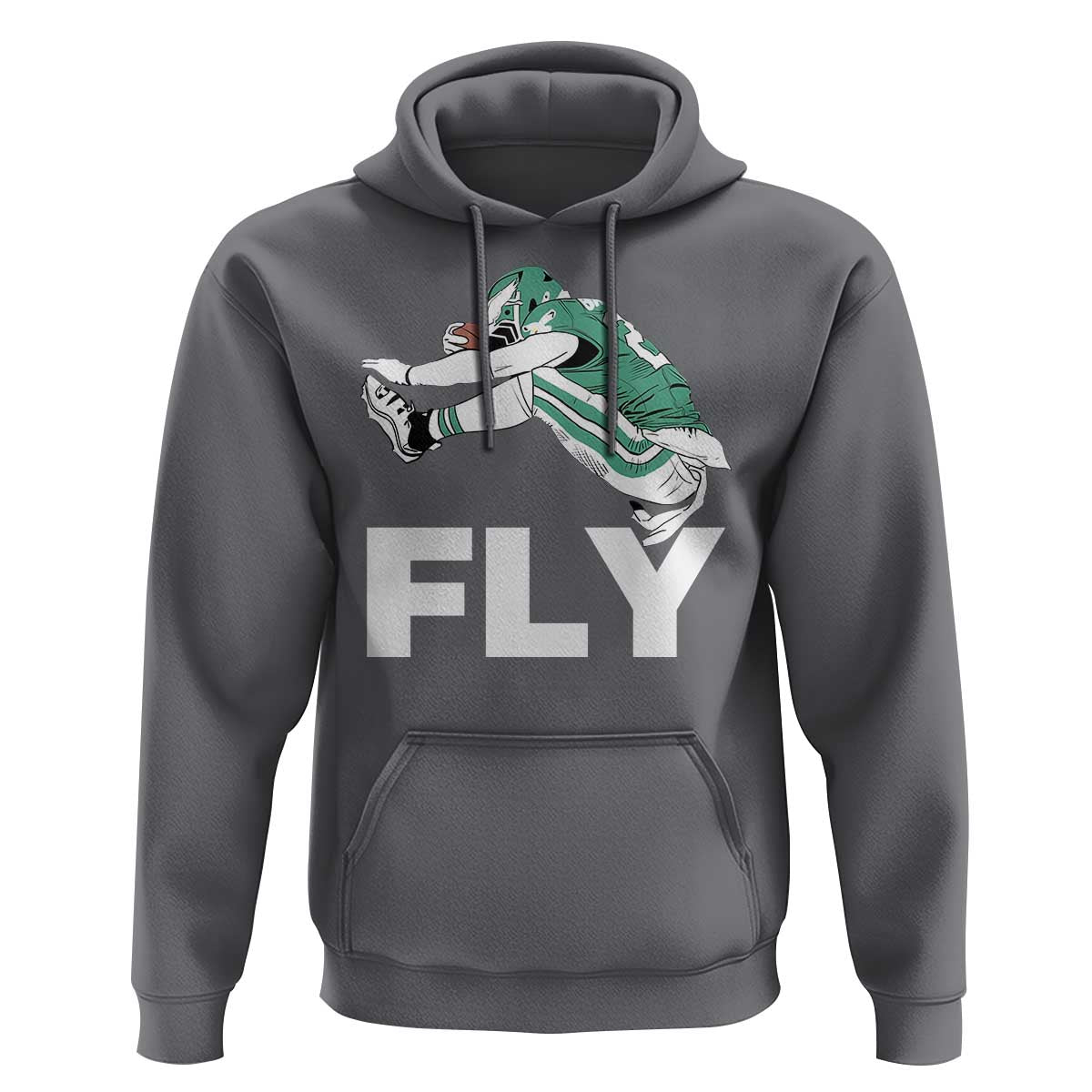 Philly Fan Hoodie Barkley Backwards Hurdle - Wonder Print Shop