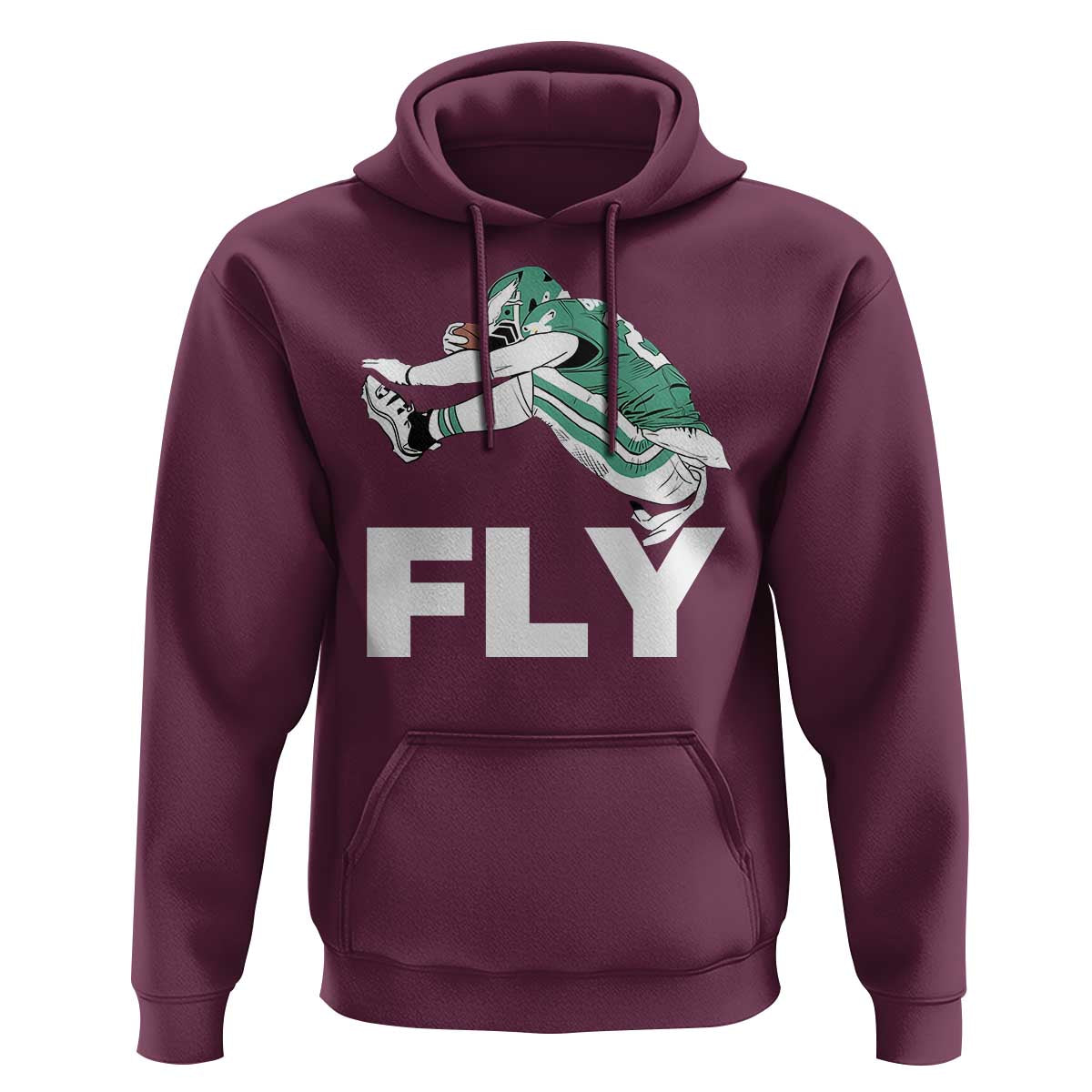 Philly Fan Hoodie Barkley Backwards Hurdle - Wonder Print Shop