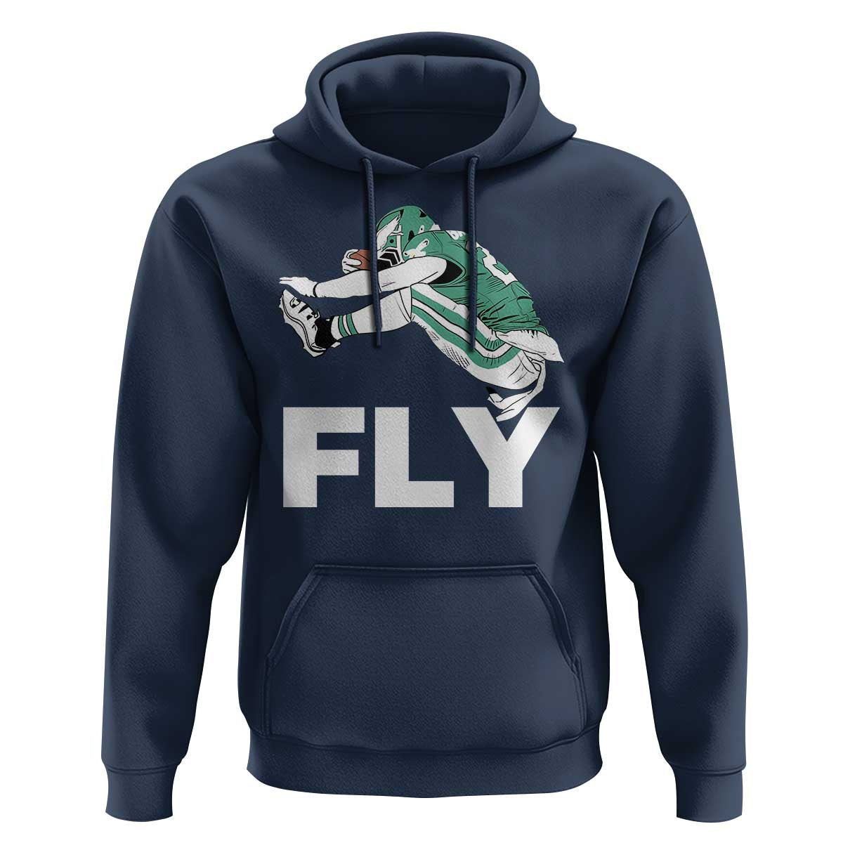 Philly Fan Hoodie Barkley Backwards Hurdle - Wonder Print Shop