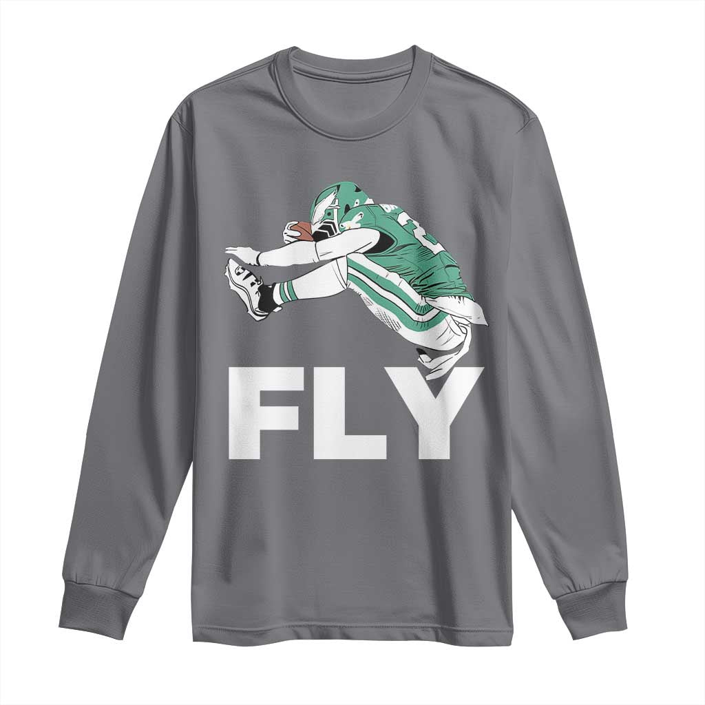 Philly Fan Long Sleeve Shirt Barkley Backwards Hurdle - Wonder Print Shop